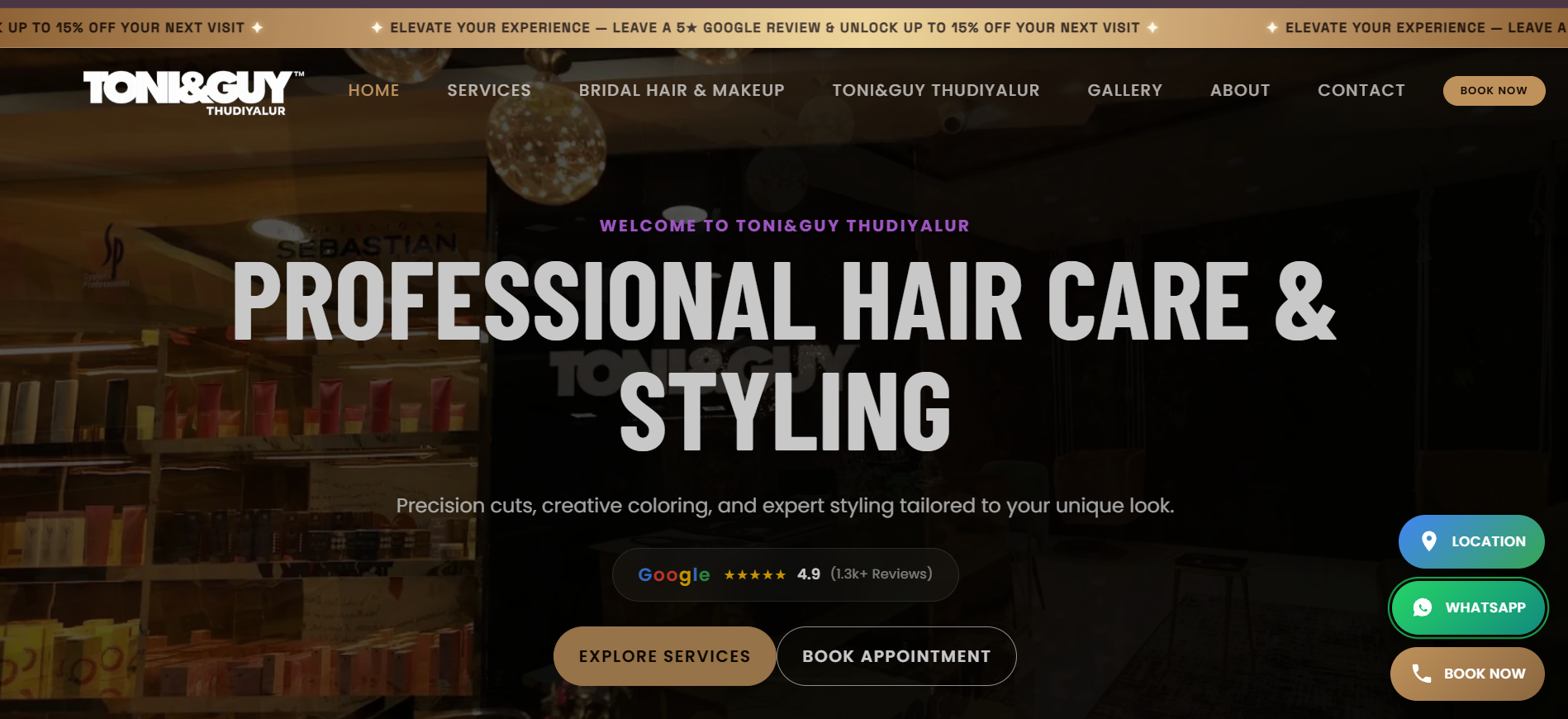 Toni & Guy - Thudiyalur